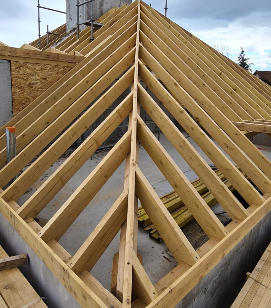 charpente bois chevron